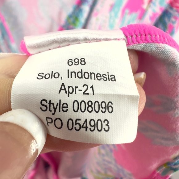 Lilly Pulitzer Isella Wrap Dress Womens Size S Prosecco Pink Seaing Things Print - Picture 10 of 13